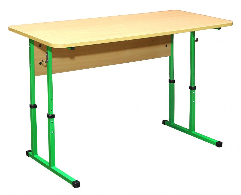 Стіл учн. 2-місний, 1200х500х640-760мм, каркас – квадратна труба, АНШАР ГРУП (90158)